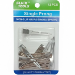Slick Tools 12-Piece Single Prong Metal Hair Clips Non-Slip