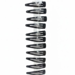 Black Snap Hair Clips