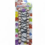 Bellissemo 12-Piece Double Bead Hair Bobbles Hair Ties