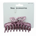 New Accessories Elegant Rose Mauve Butterfly Hair Claw Clip