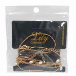 Lily Collection Elegant Gold-Tone Layered Chain Necklace