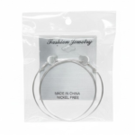 Classic Large Silver-Tone Smooth Hoop Earrings