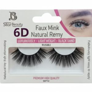 Star Beauty 6D Faux Mink Natural Remy Lashes – SEF12