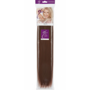 EJ Luxury 100% Human Hair Clip-In Extensions - 18 Inch (Medium Brown #6)