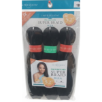 Impression Pre-Stretched Super Braid 52" Bulk - 3X More Volume (Natural Black 1B)