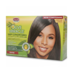 African Pride Olive Miracle Deep Conditioning Anti-Breakage No-Lye Relaxer (Super)
