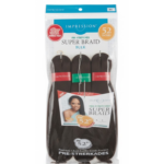 Impression Pre-Stretched Super Braid 52" Bulk - 3X More Volume (Dark Brown 4)