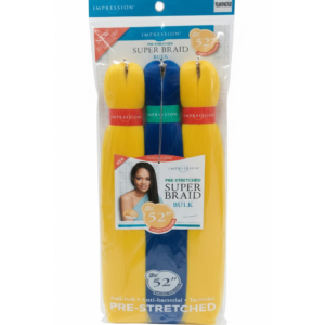 Impression Pre-Stretched Super Braid 52" Bulk - 3X More Volume (Yellow & Blue)