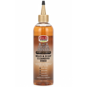 African Pride Black Castor Miracle Braid & Scalp Cleansing Rinse - 12 oz