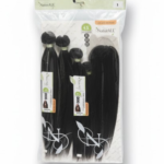 Pure NaturALL Yaky Straight 4X Bundle Pack with Closure