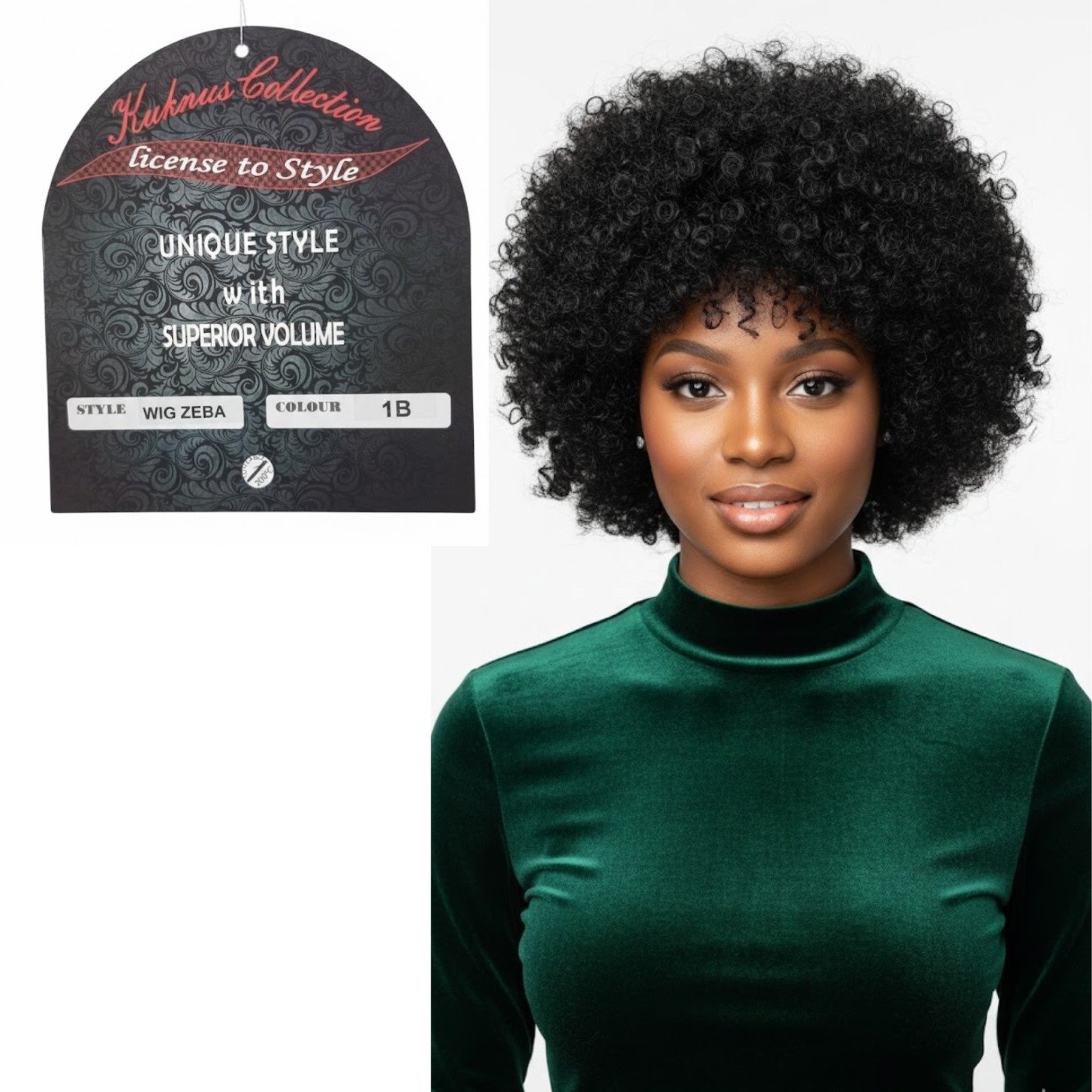 KUKNUS Collection Wig Zeba Color 1B