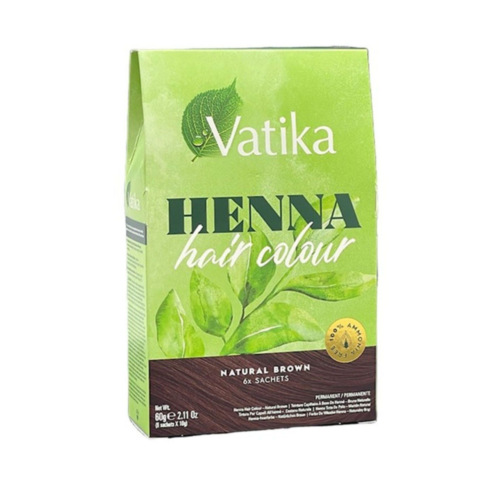 Vatika Henna Permanent Hair Color – Natural Brown