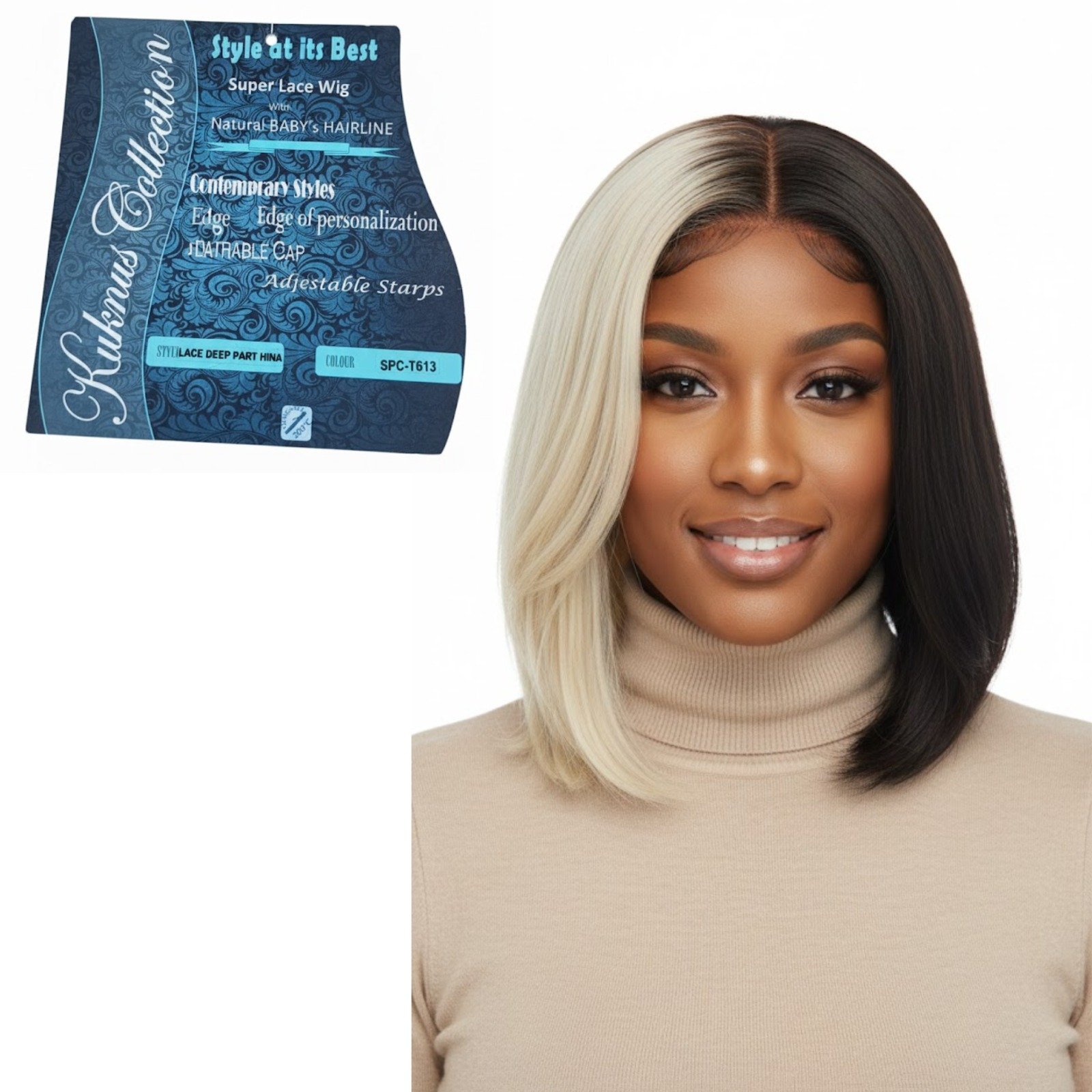 KUKNUS Collection Lace Wigs Deep Color SPC-T613