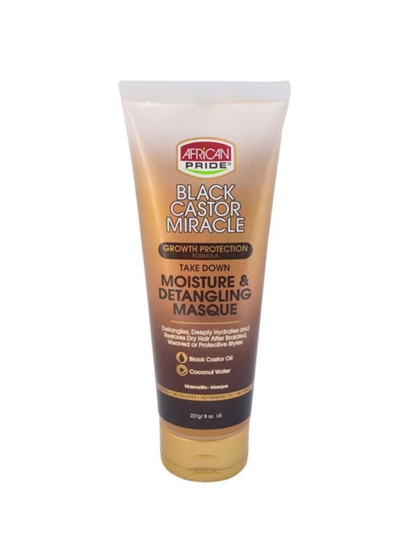 African Pride Black Castor Miracle Take Down Masque