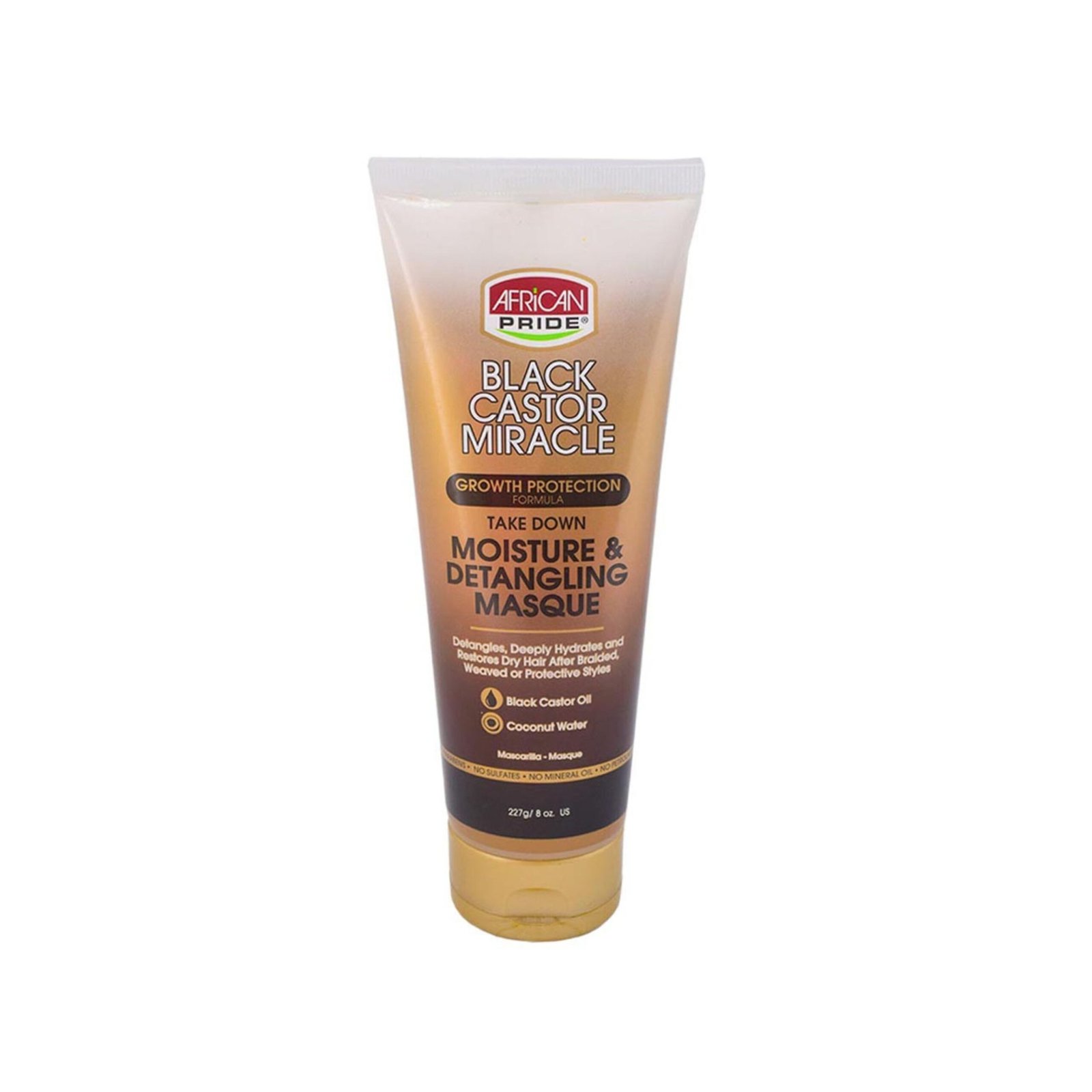 African Pride Black Castor Miracle Take Down Masque
