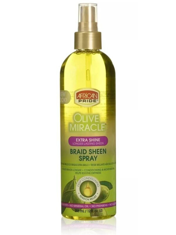 African Pride Miracle Extra Shine Braid Sheen Spray