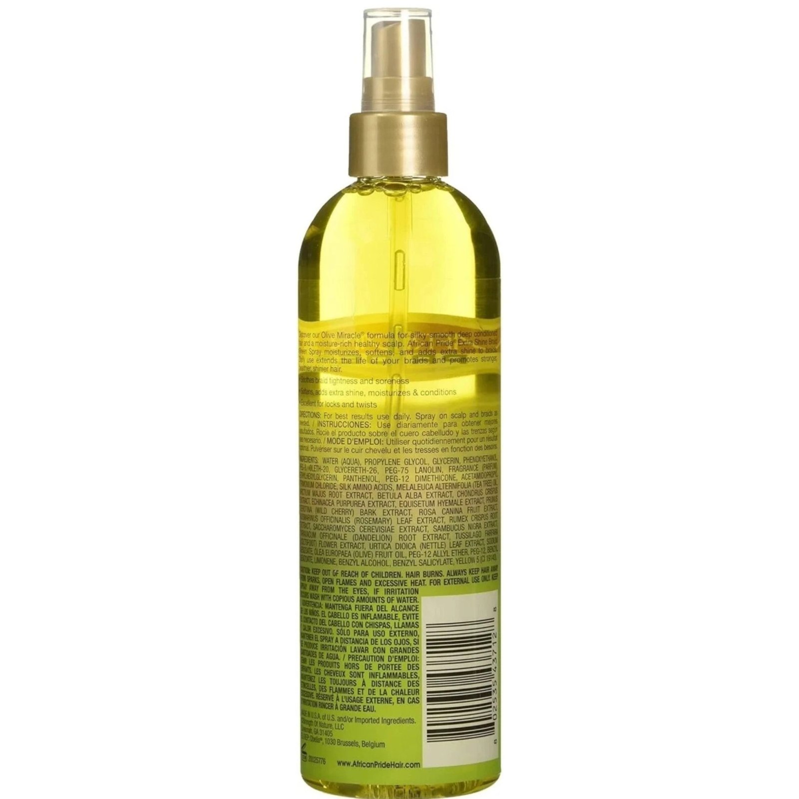 African Pride Miracle Extra Shine Braid Sheen Spray - Image 2