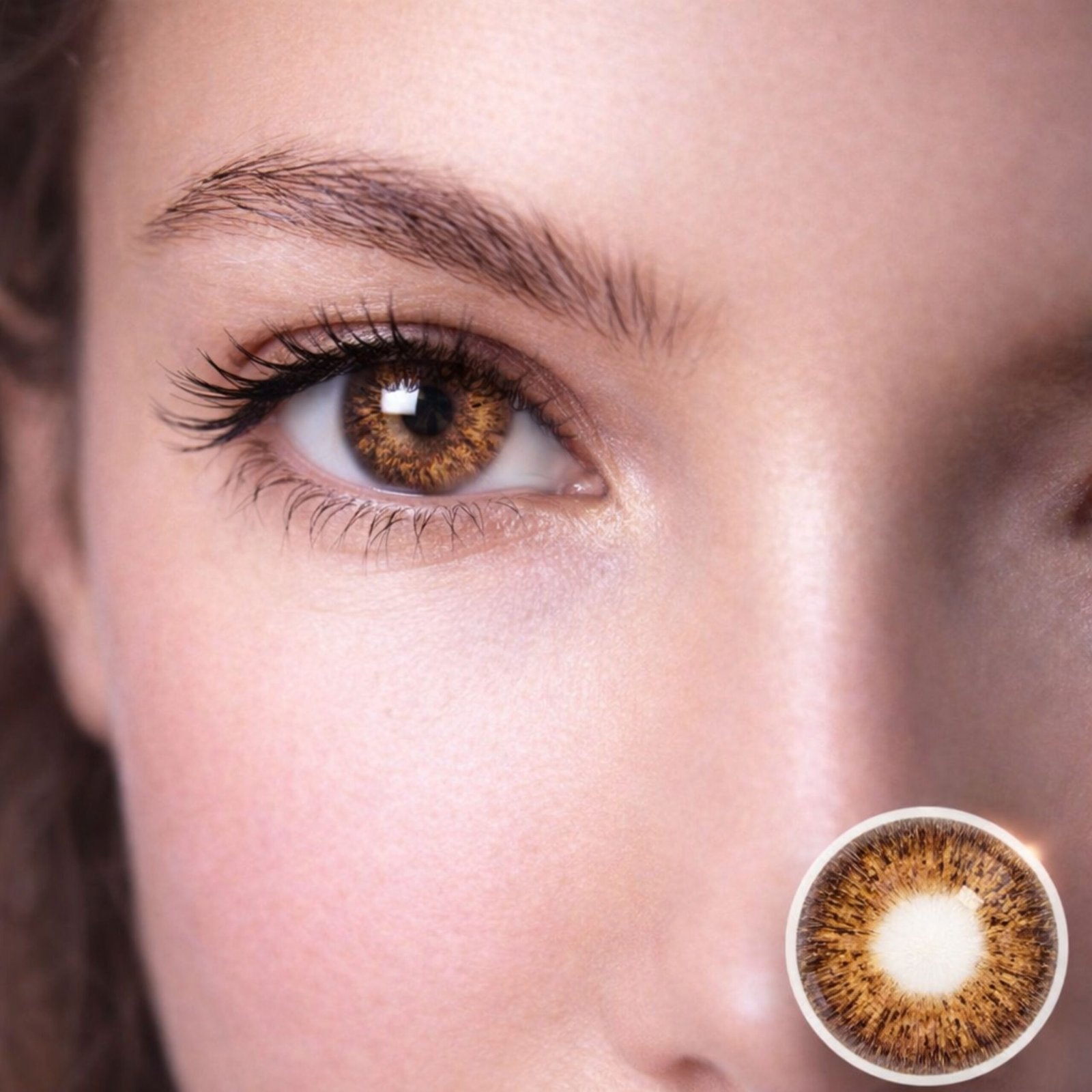 Beauty Forever London Hazel Brown Tone 3 Contact Lenses (90 Days Wear)