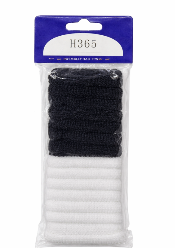 Wembley Rubber Bands Black & White