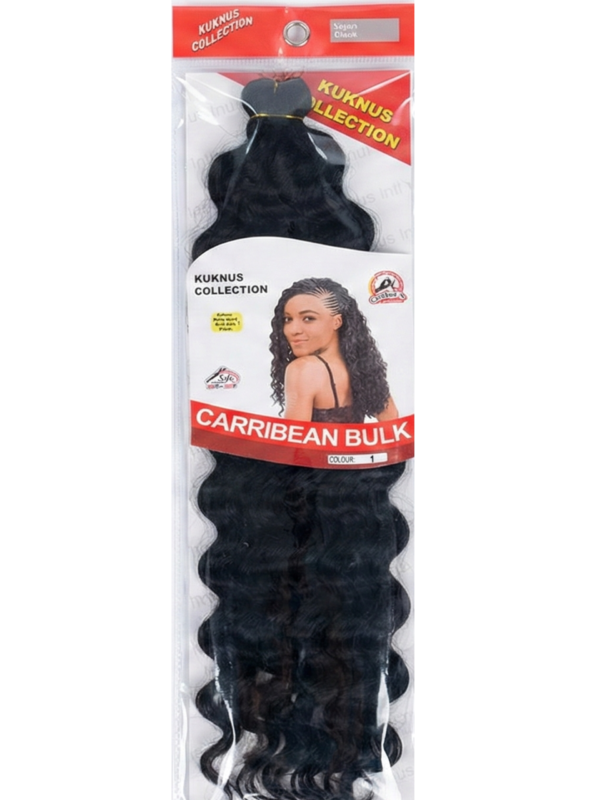 Kuknus Collection Carribean Bulk synthetic hair braiding extension