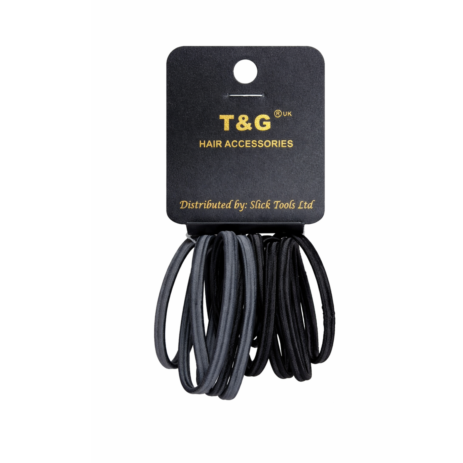 T&G Hair Accessories Elastic Hair Ties Black And Gray