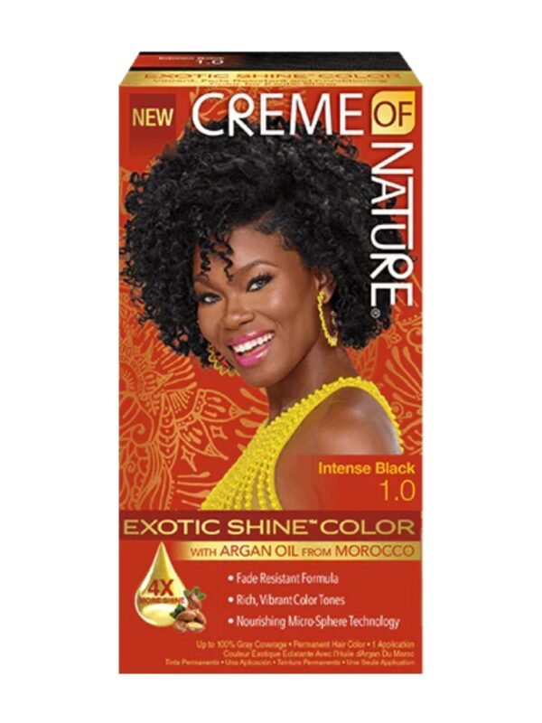 Creme Of Nature Exotic Shine Color with Argan Oil Intense Black 1.0
