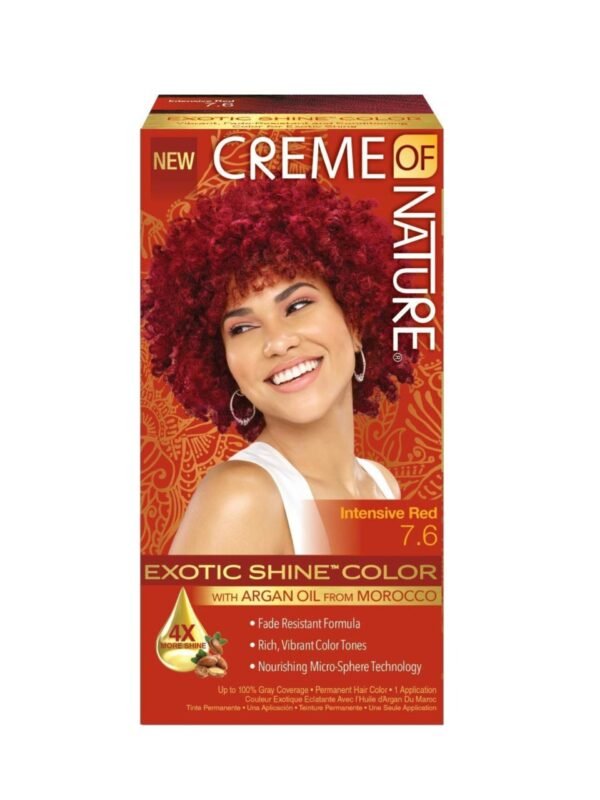 Creme of Nature Exotic Shine Permanent Hair Color 7.6 Intensive Red