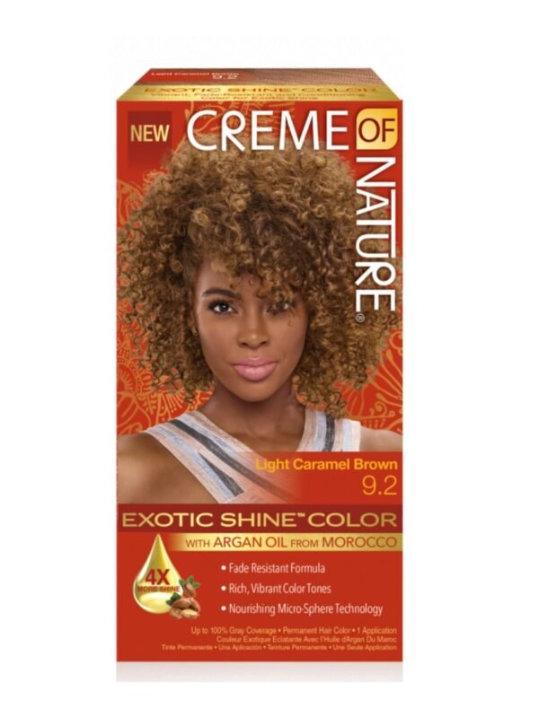 Creme of Nature Exotic Shine with Argan Oil Color 9.2 Light Caramel Brown