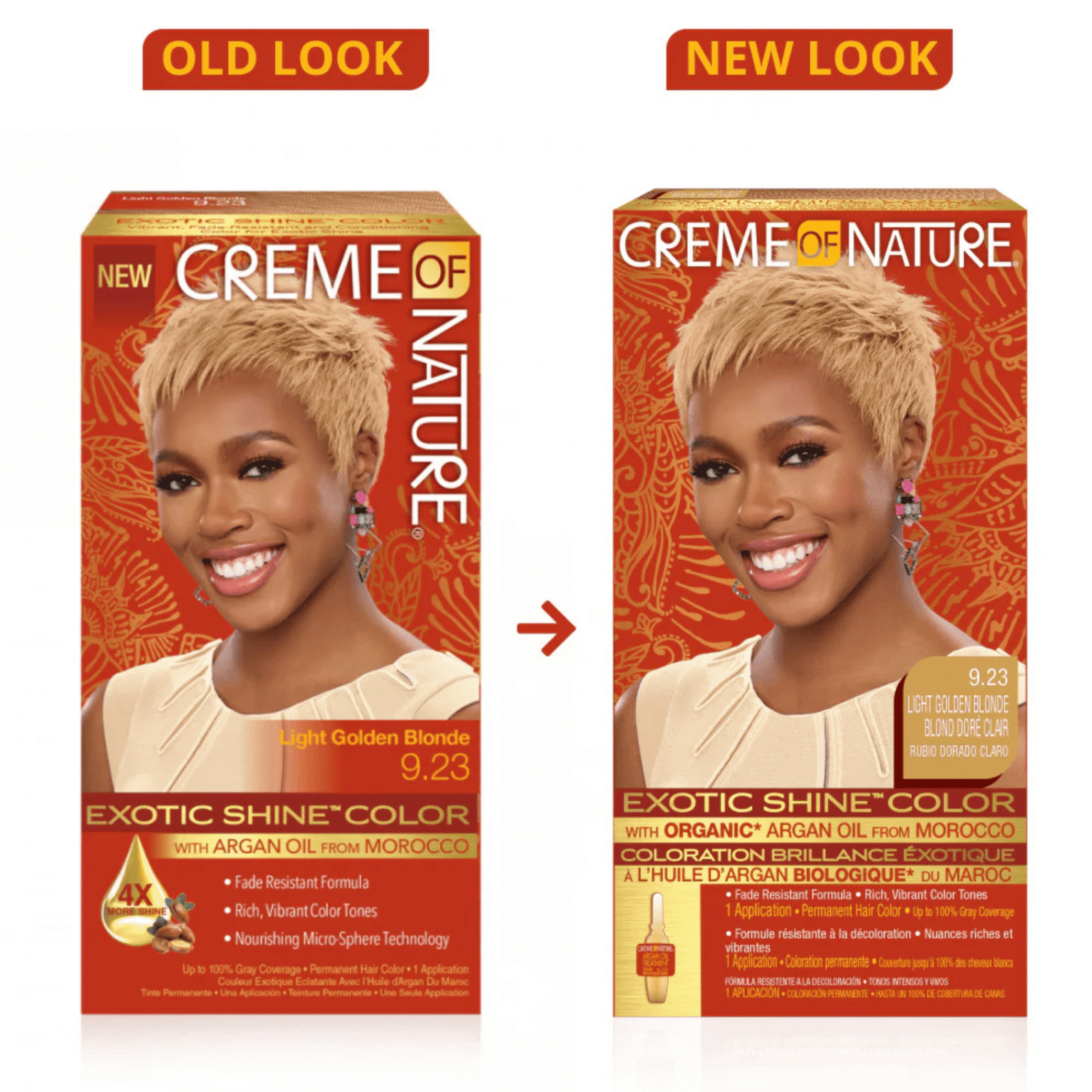 Creme of Nature Color with Argan Oil 9.23 Light Golden Blonde - Image 2