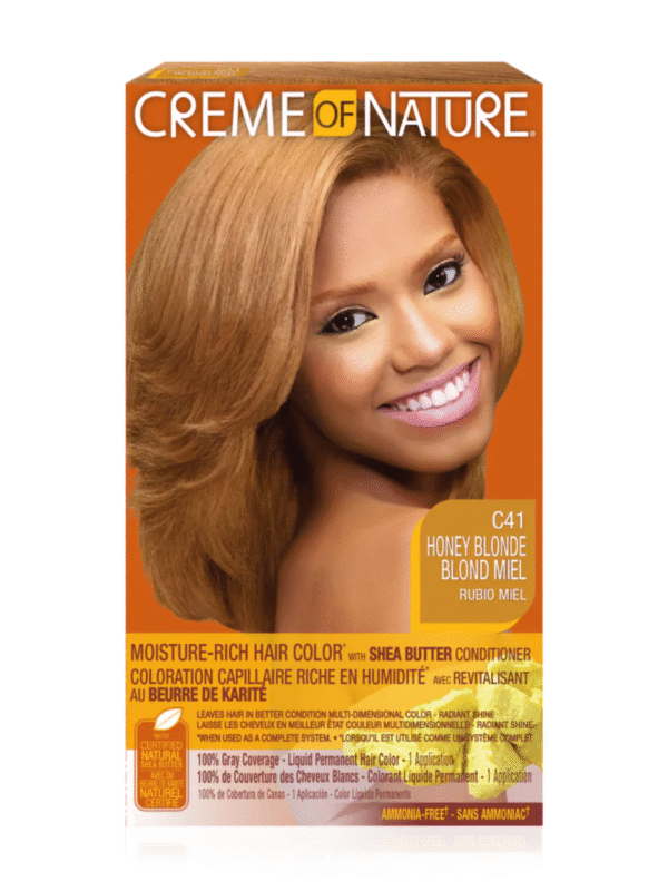 Creme of Nature® Moisture-Rich Hair Color with Shea Butter Conditioner C41 Honey Blonde