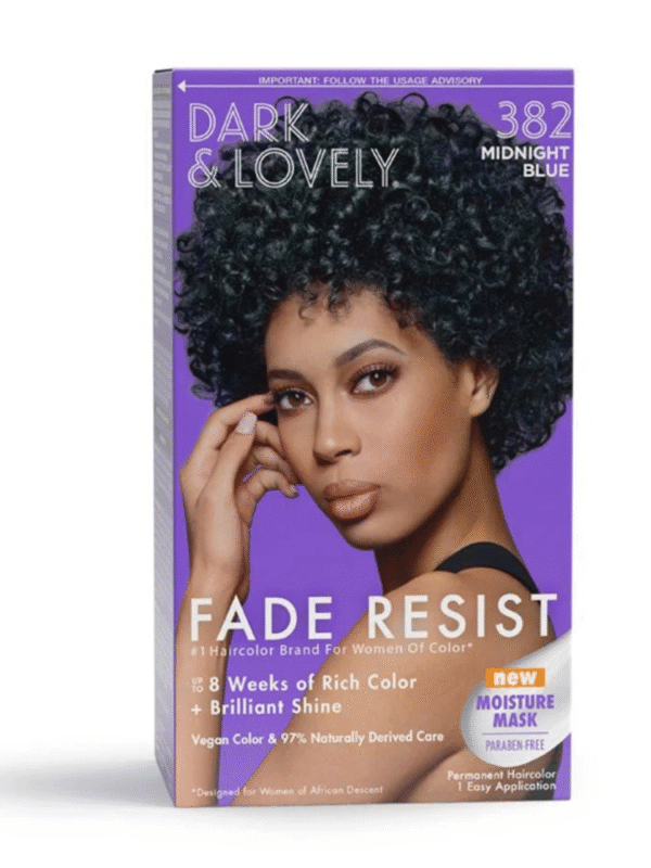Dark & Lovely Fade Resist Rich Conditioning Color Midnight Blue Hair Dye