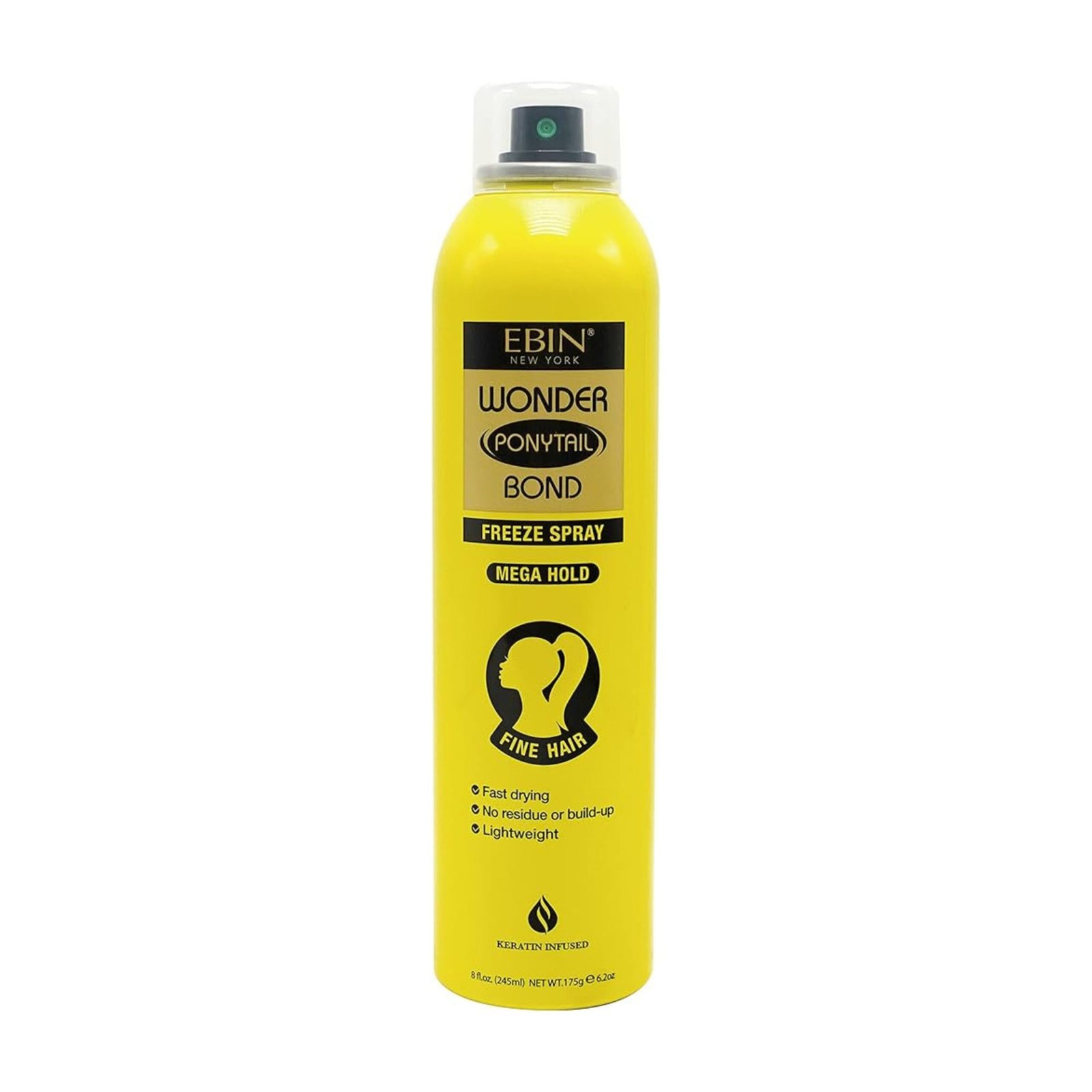 EBIN NEW YORK Wonder Ponytail Bond Freeze Spray Extra Mega Hold 245ml