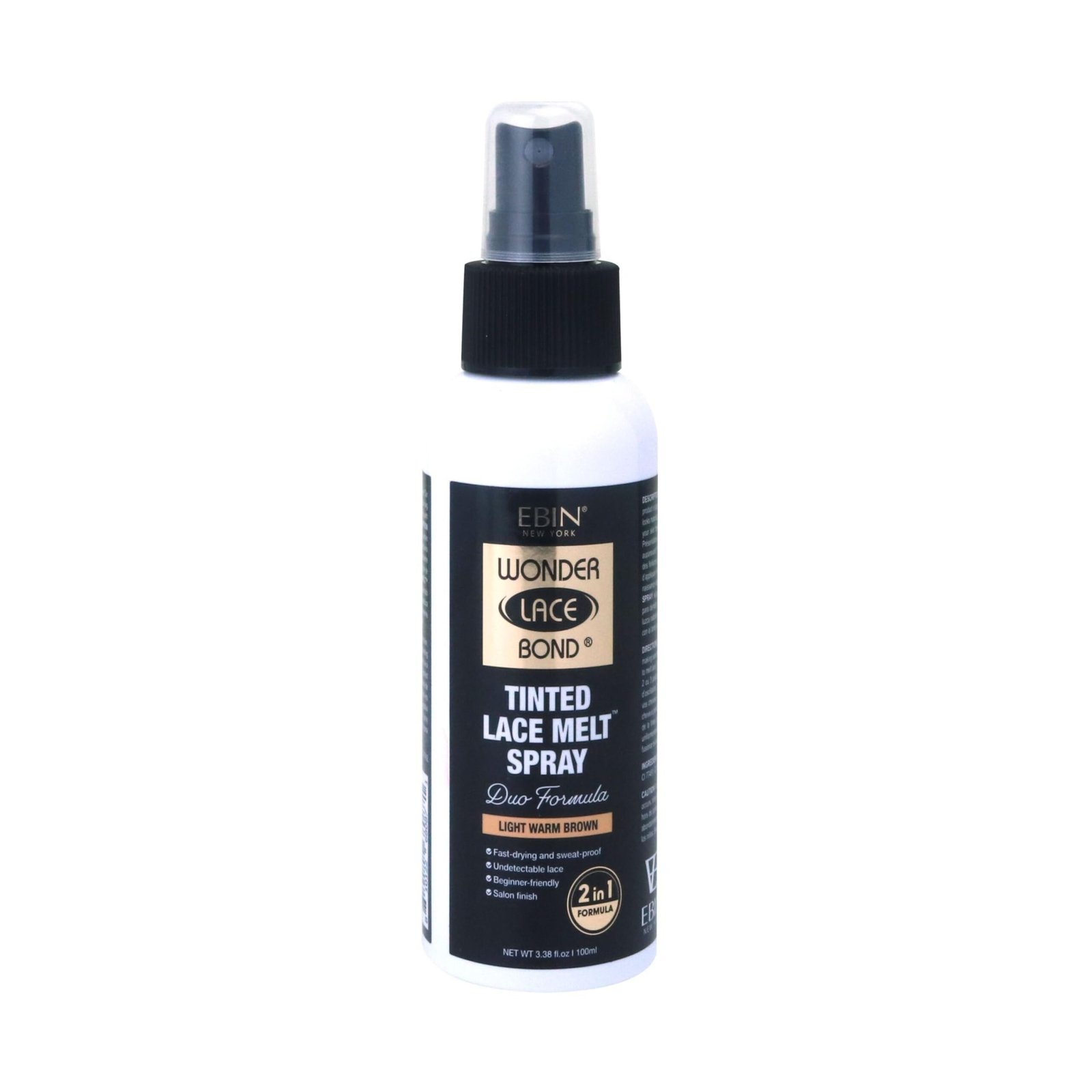 EBIN New York Tinted Lace Melt Pump Spray Light Warm Brown 3.38oz
