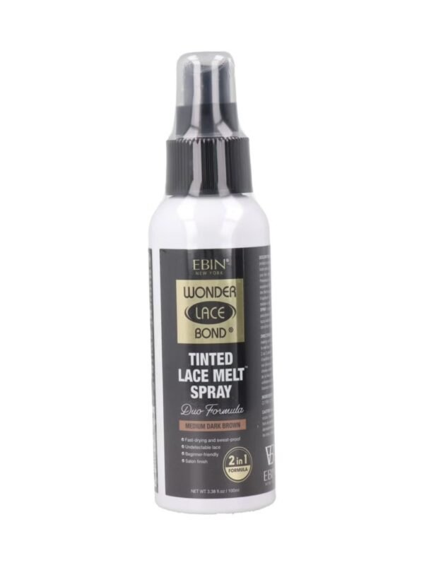 EBIN New York Tinted Lace Melt Pump Spray Medium Dark Brown 100ml