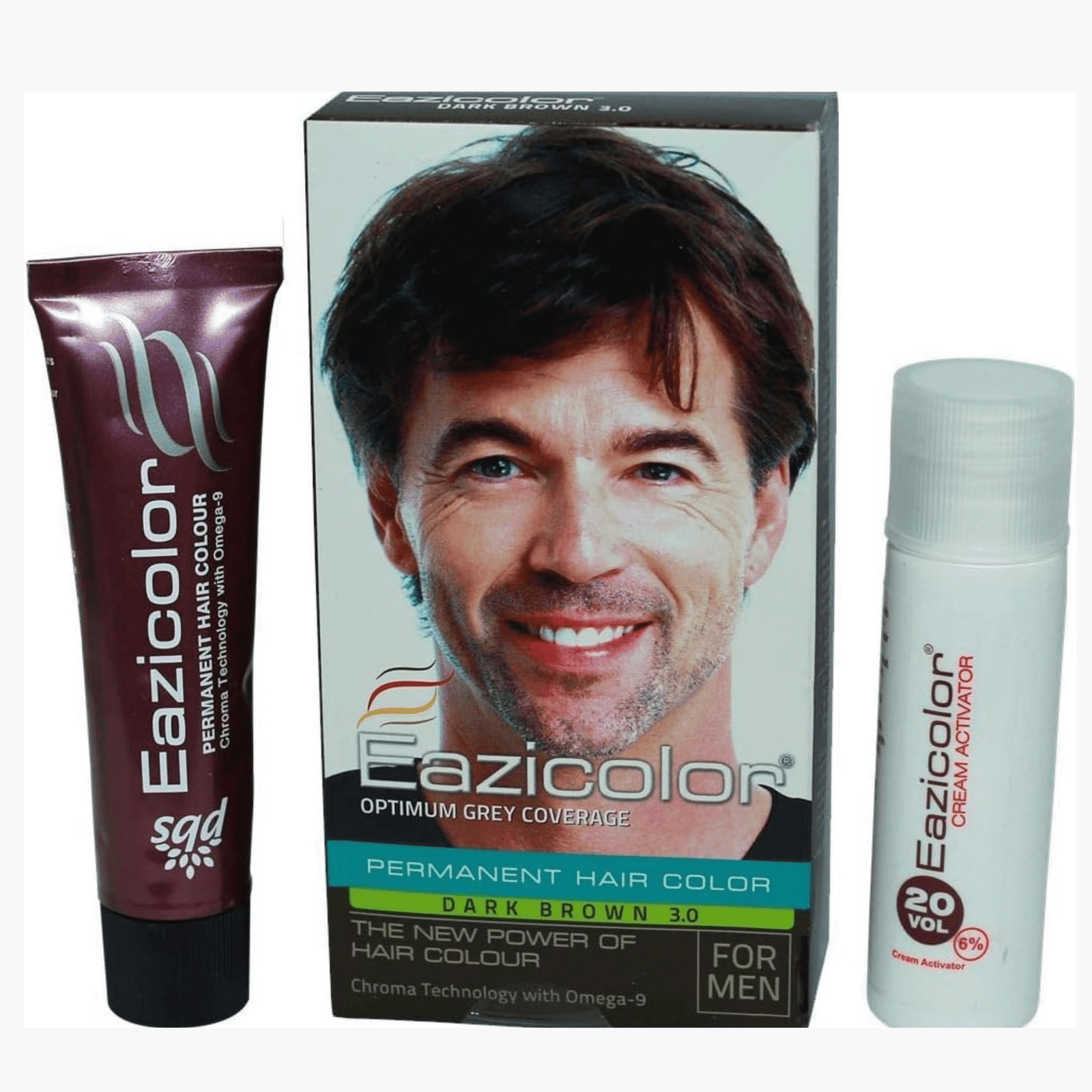 EaziColor Permanent Hair Color Dark Brown 3.0 Hair Dye - Image 2