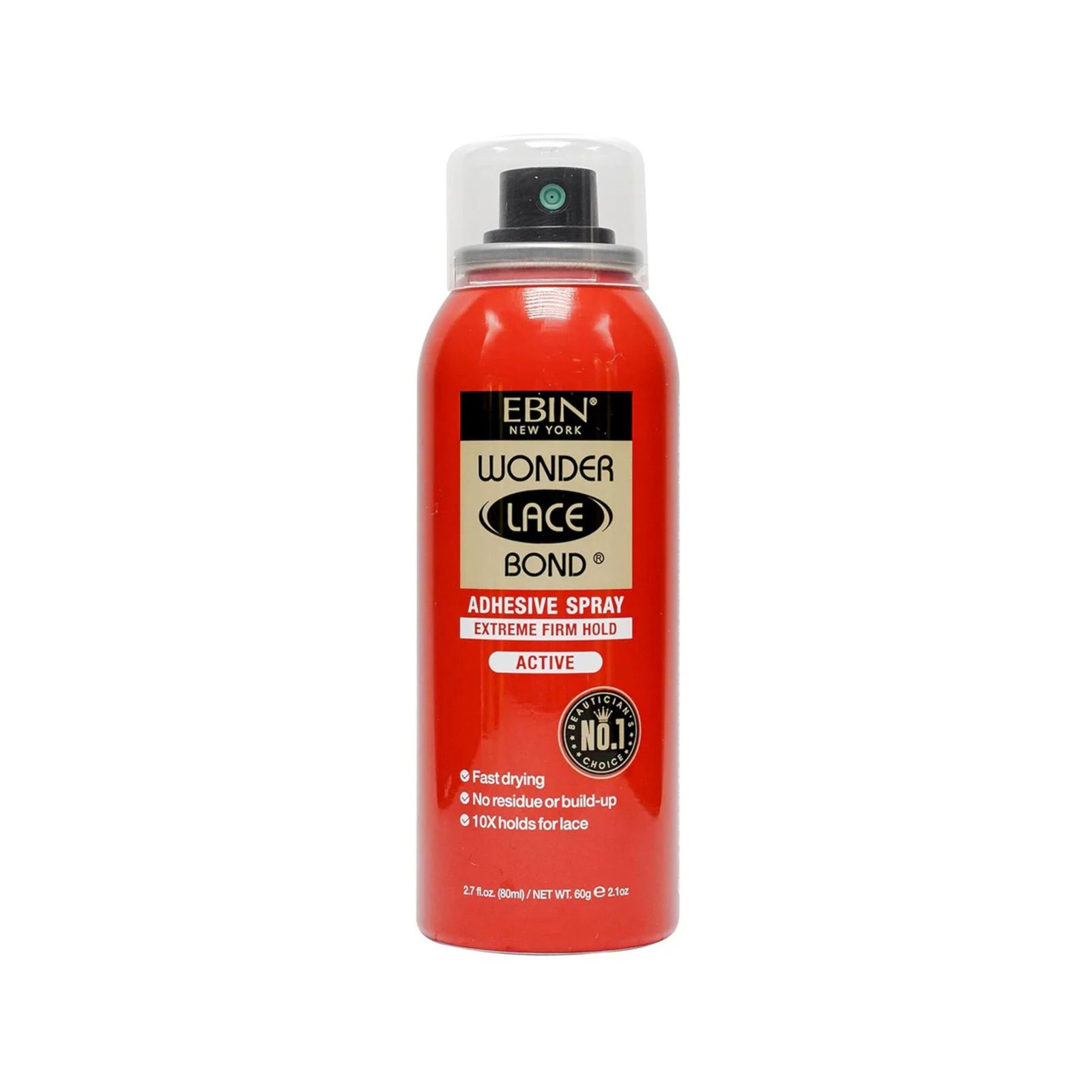 Ebin New York Wonder Lace Bond Adhesive Spray Extreme Firm Hold Active 2.7oz