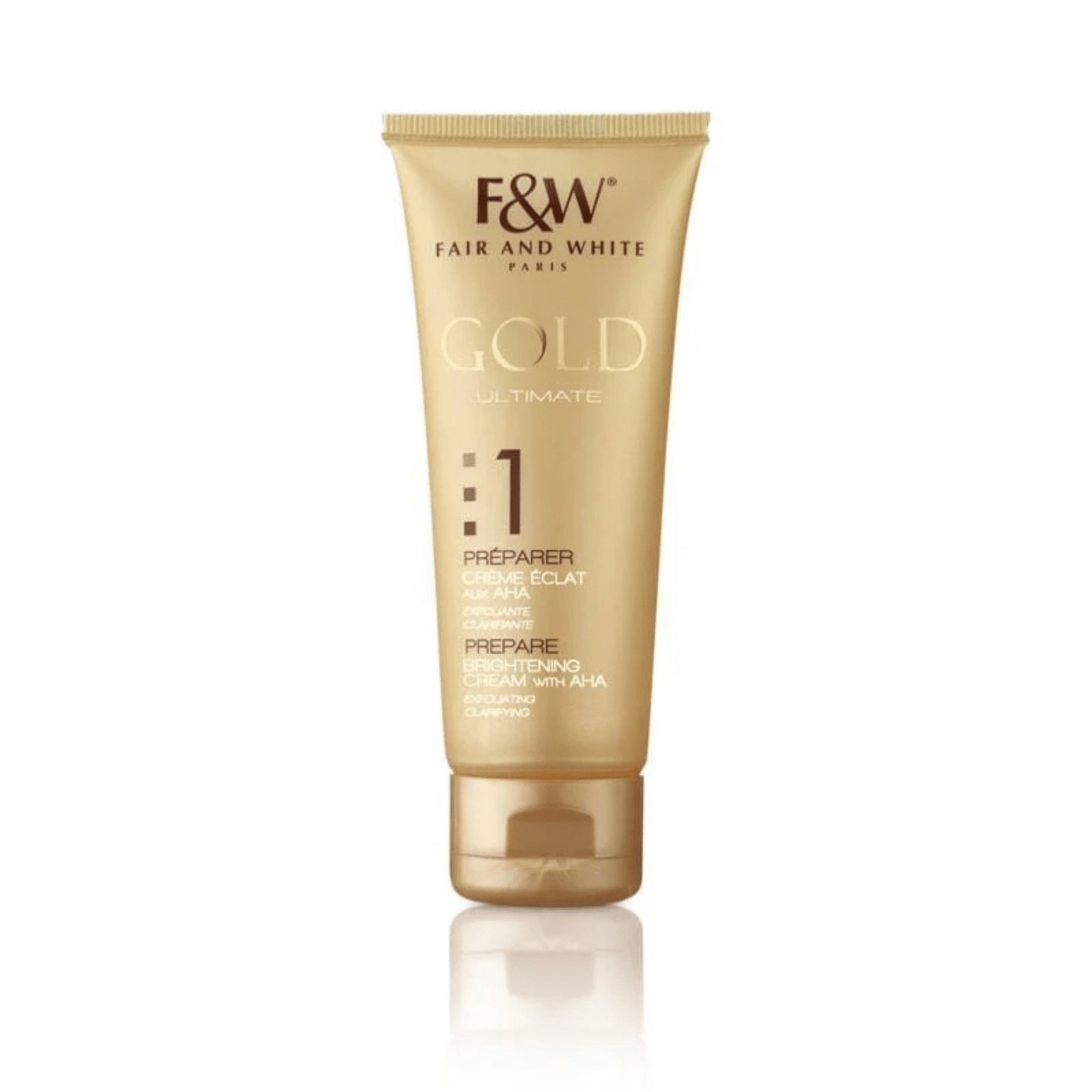Fair & White Gold AHA Brightening Cream Radiance & Even Tone 2.54oz
