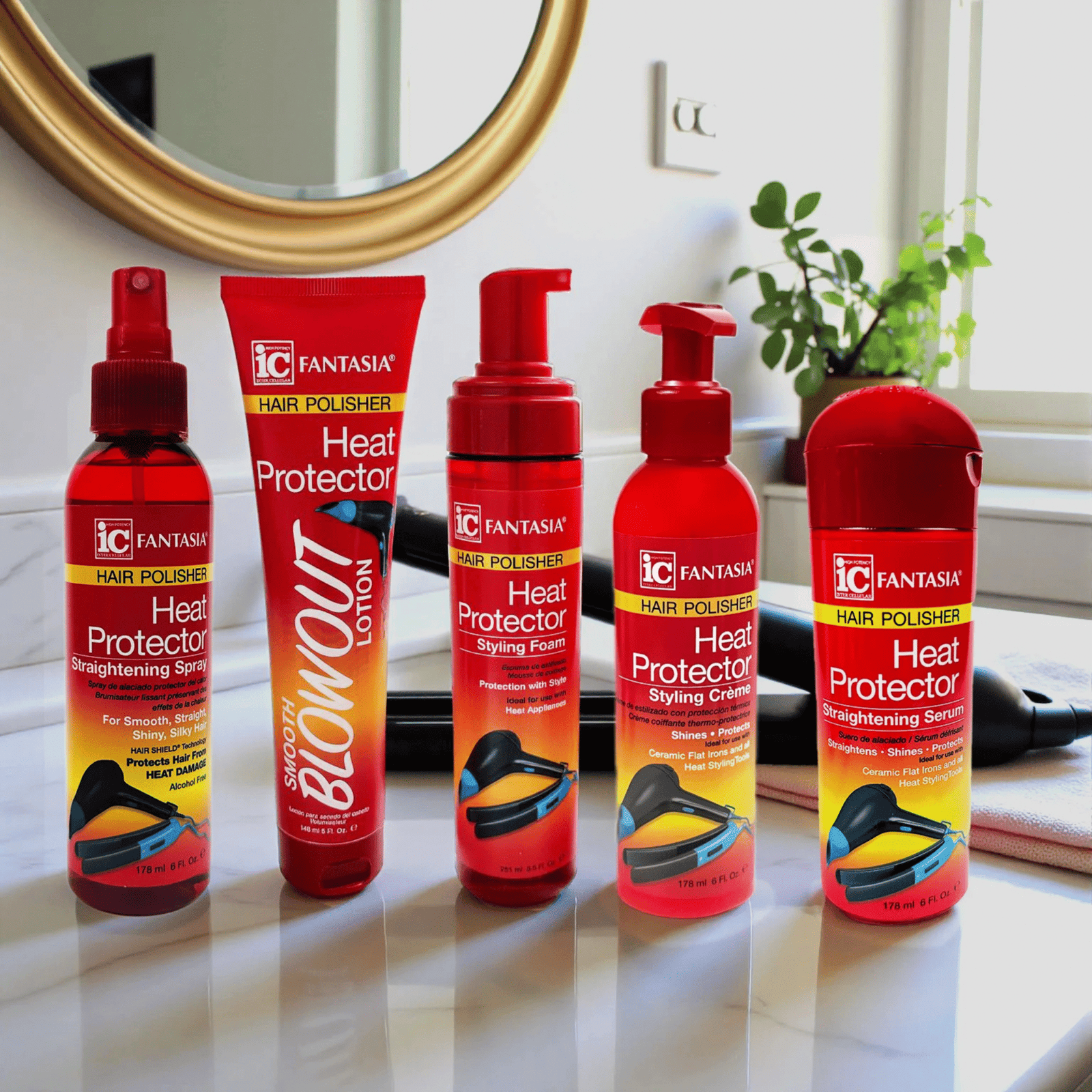 Fantasia Heat Protector Styling Crème Pump 6oz - Image 3