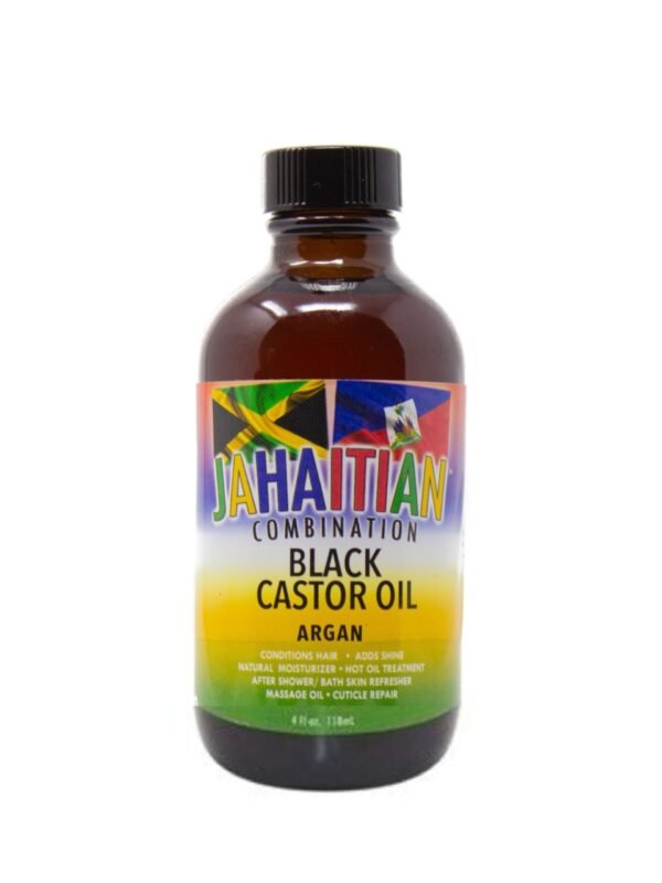 Jahaitian Black Castor Oil with Argan 4oz