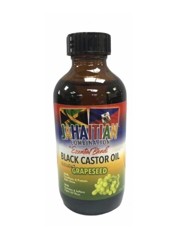 Jahaitian Black Castor Oil with Grape Seed 4oz