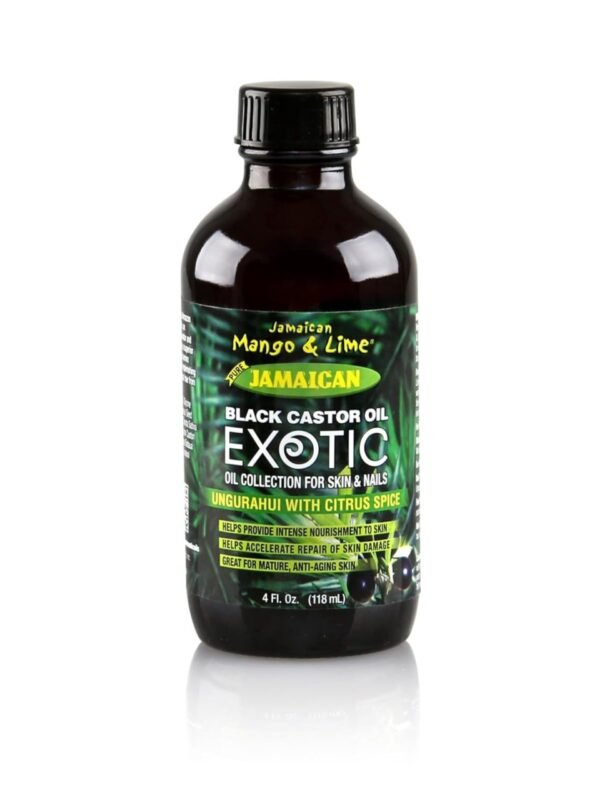Jamaican Mango & Lime Black Castor Oil Ungurahui Citrus 4oz