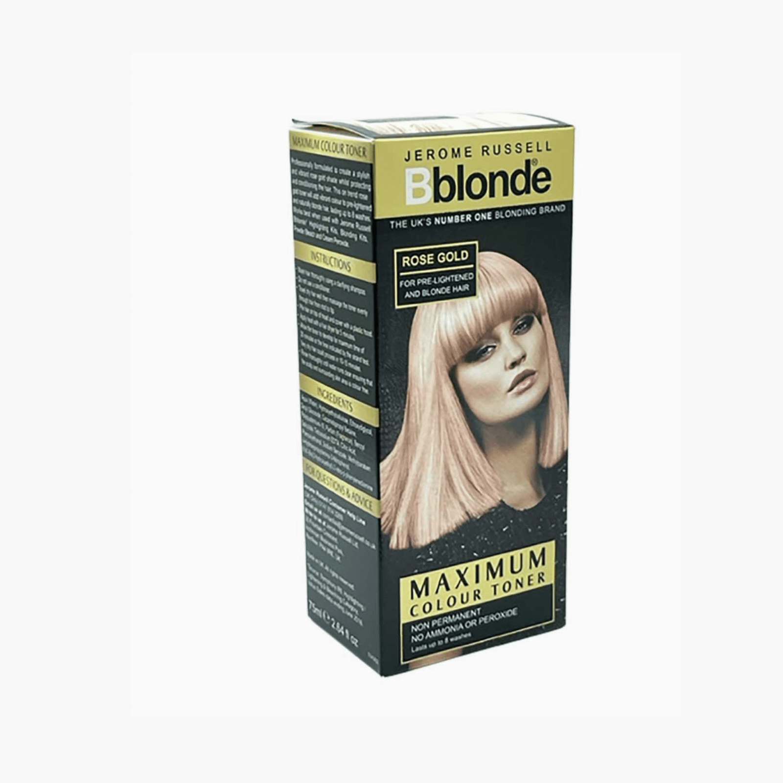 BBlonde Jerome Russell Maximum Color Toner Rose Gold Hair Dye - Image 3
