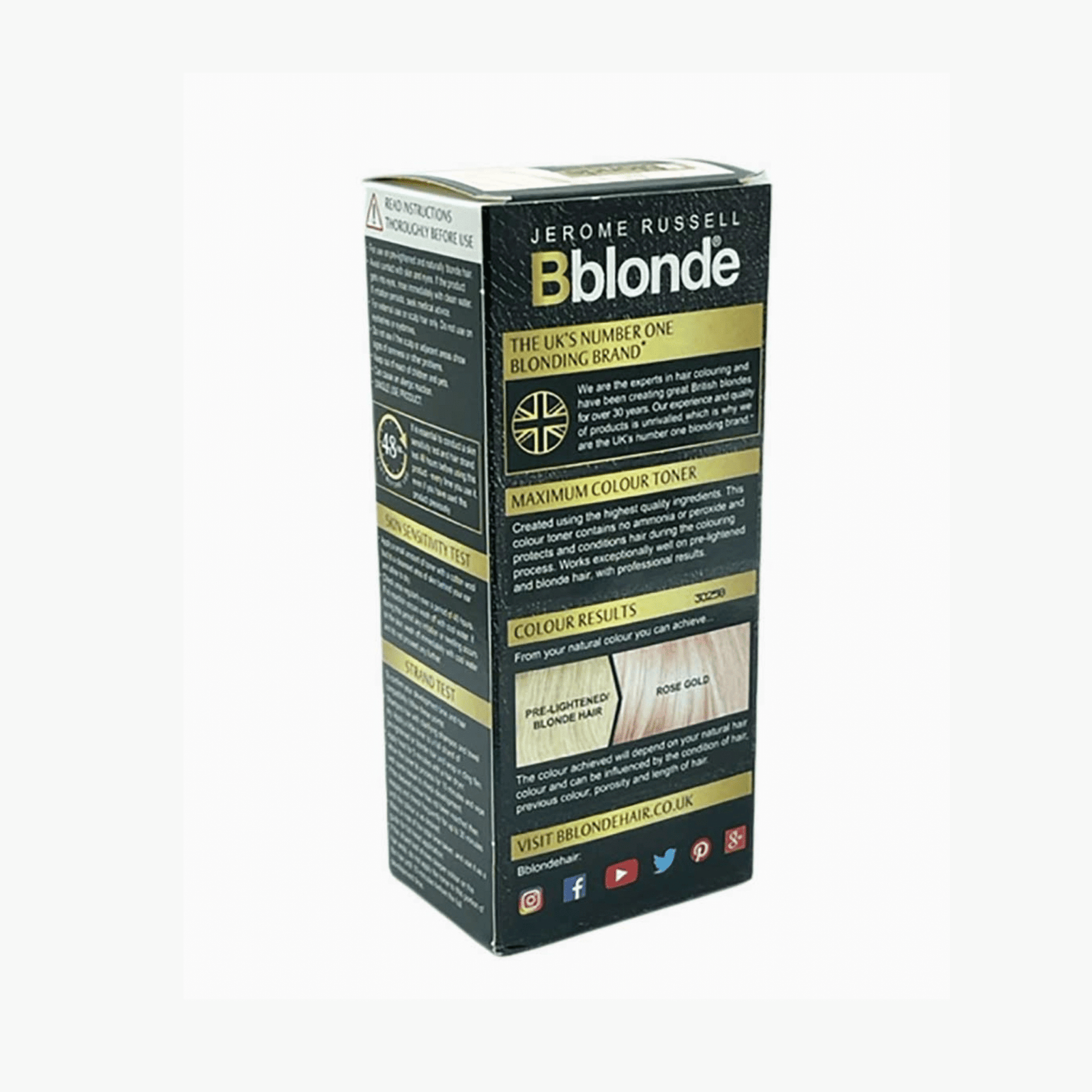 BBlonde Jerome Russell Maximum Color Toner Rose Gold Hair Dye - Image 2