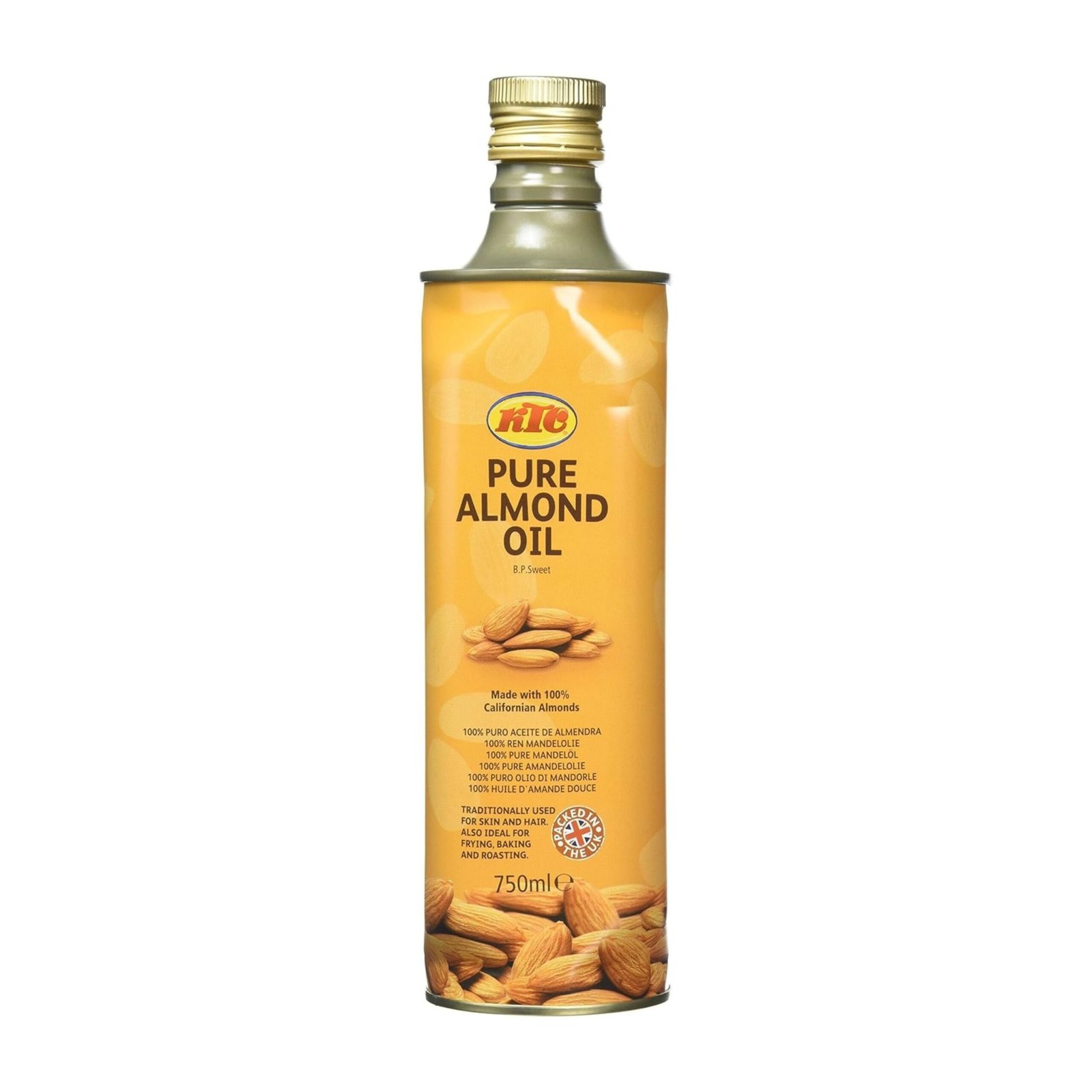KTC Pure Almond Oil Natural, Cold Pressed 750ml