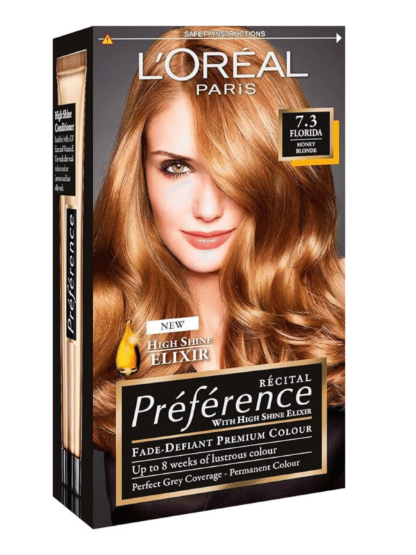 Loreal Paris Recital Preference Hair Color 7.3 Florida Honey Blonde Hair Dye