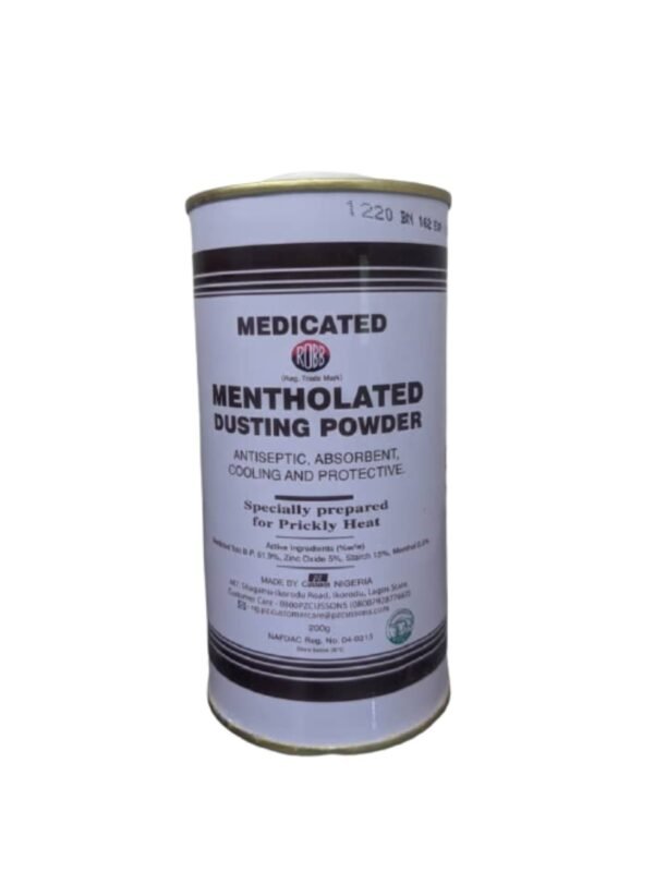 Medicated Mentholated Dusting Powder