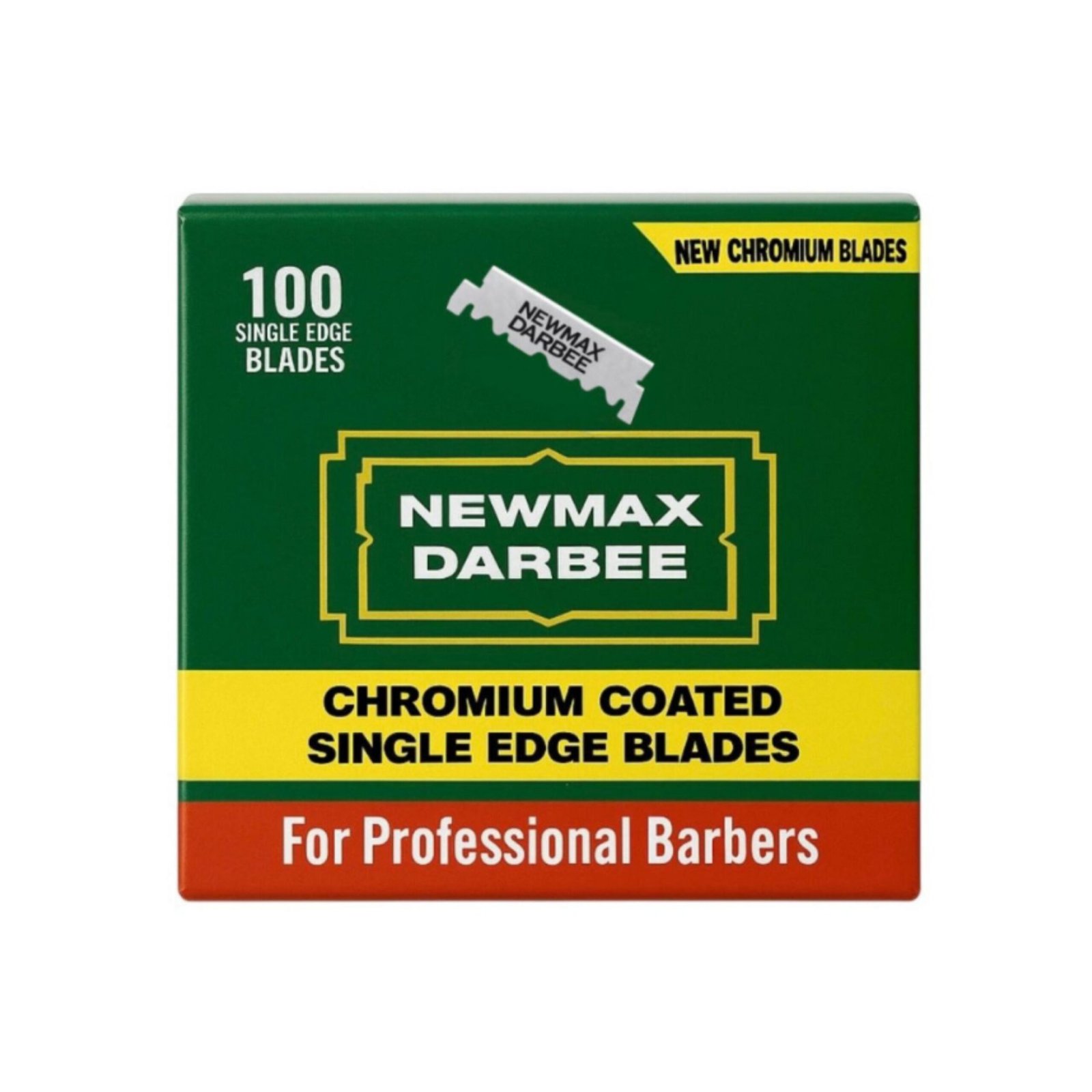 NewMax Darbee Professional Single Edge Razor Blades, Green, 100 Count