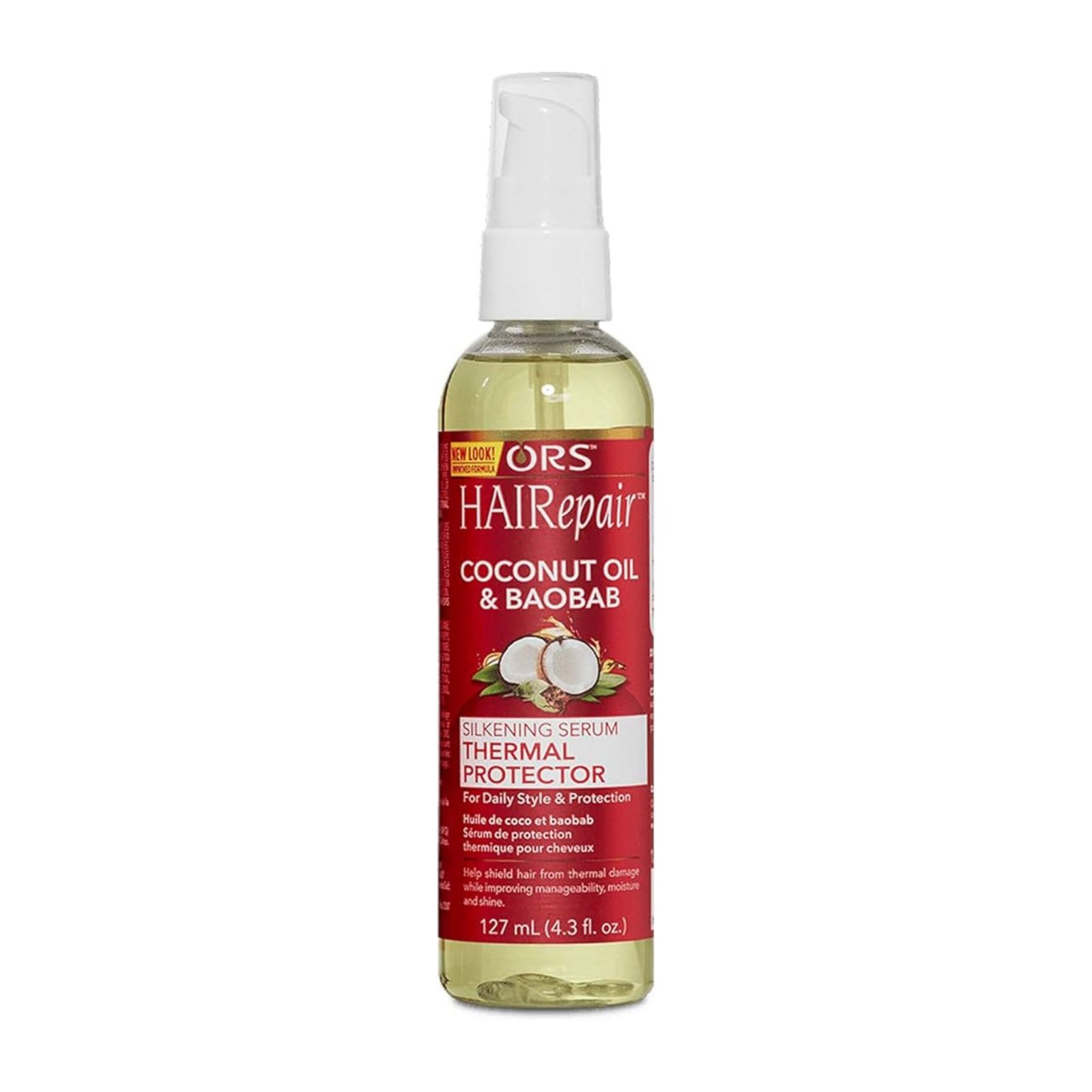 ORS HaiRepair Coconut Oil & Baobab Silkening Serum Thermal Protector 4.3oz