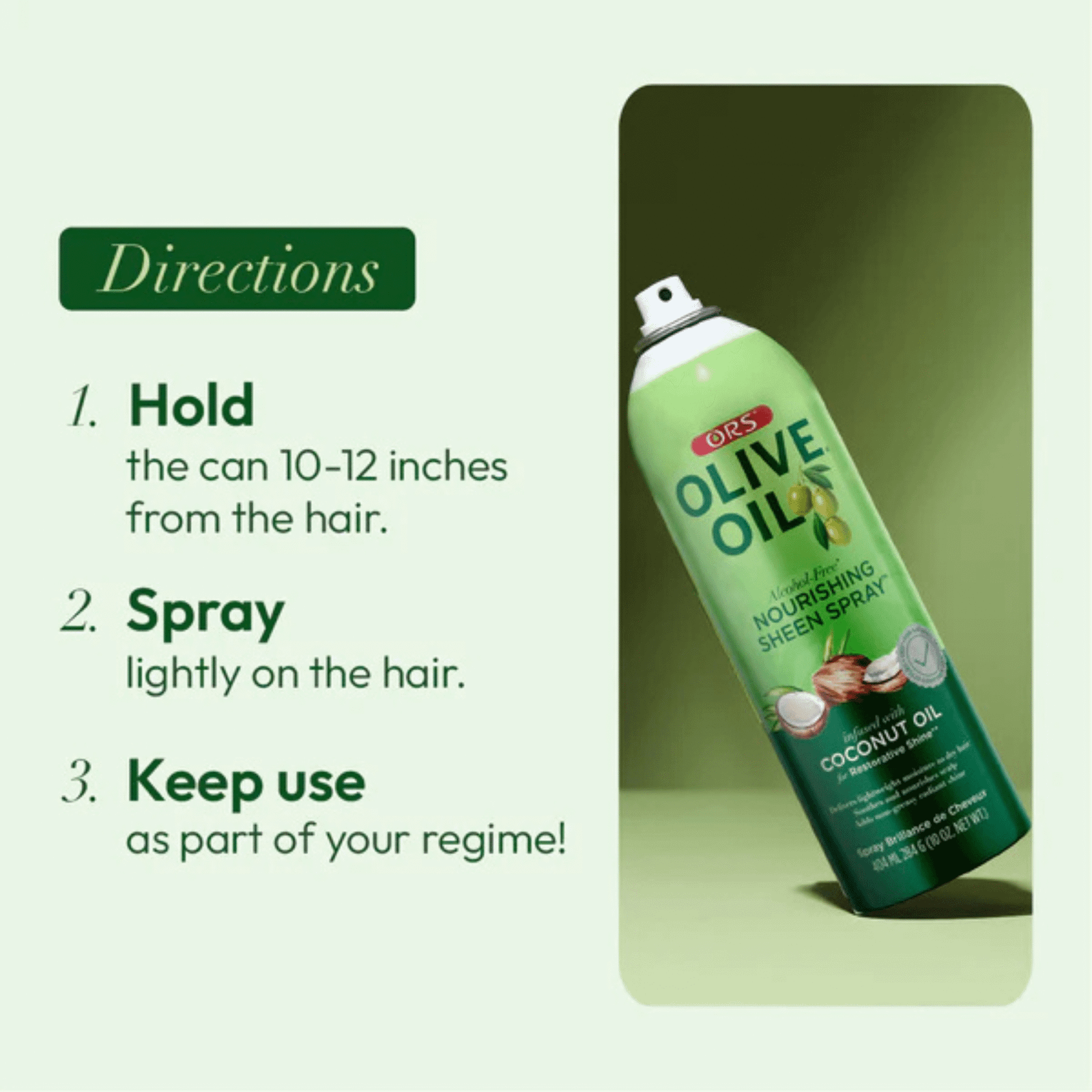 ORS Olive Oil Nourishing Sheen Spray 10oz - Image 6