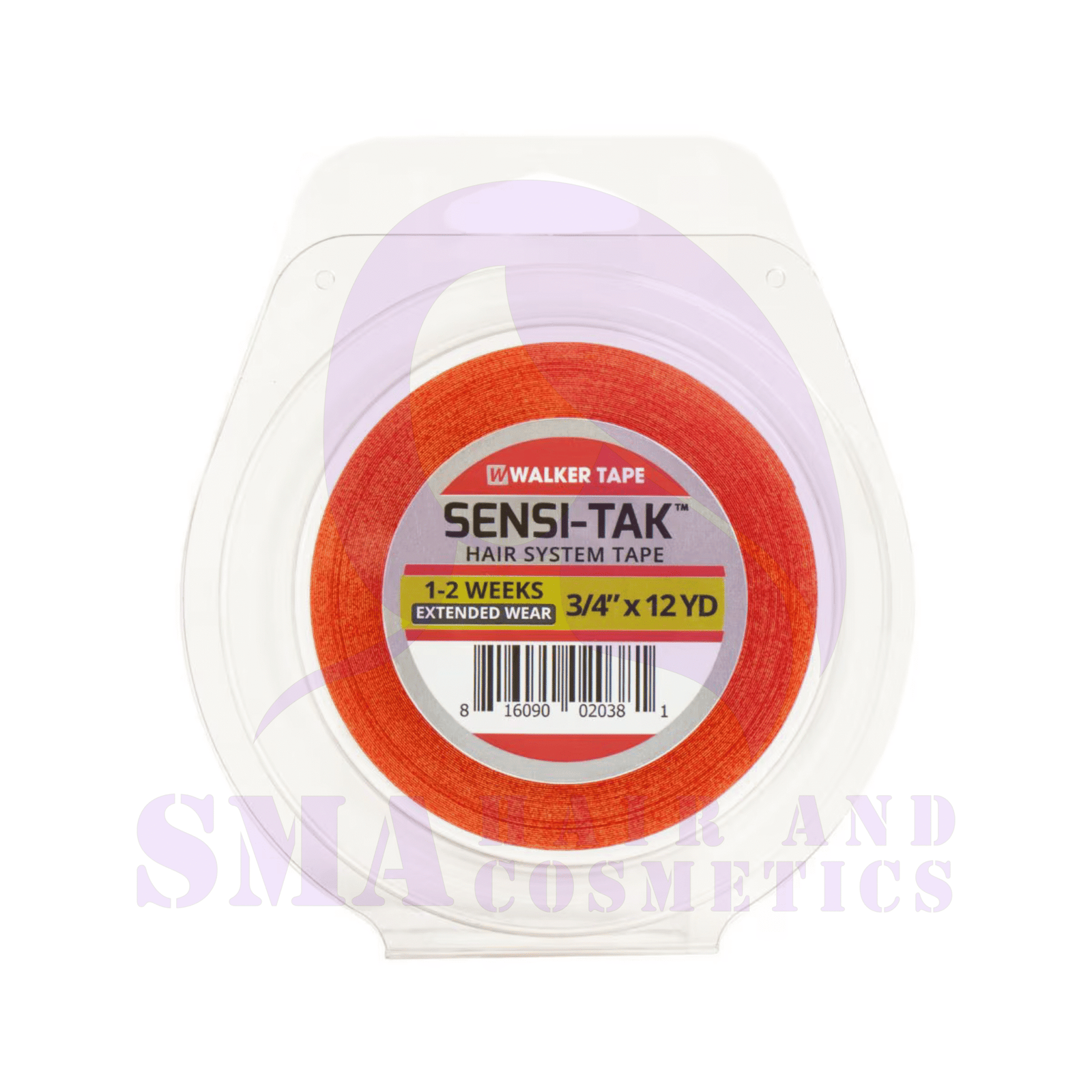 Walker Tape Sensi-Tak Red Liner Tape Roll 3/4" x 12 Yards - Image 3